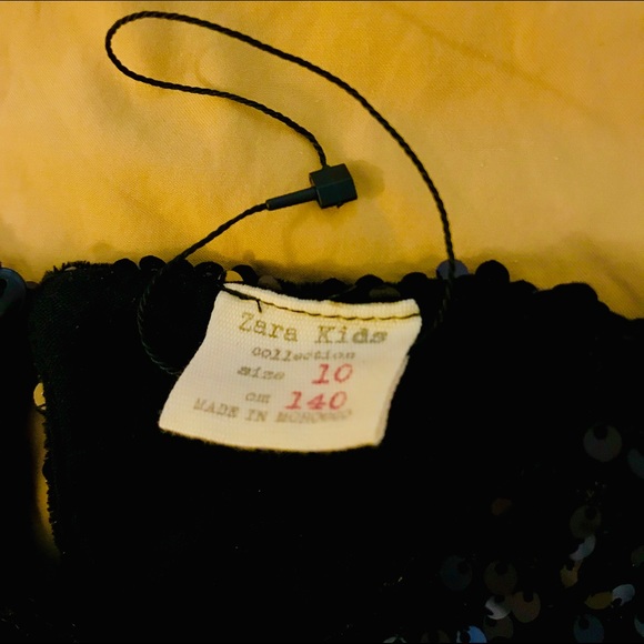 NWT Zara black velvet sequin dress - Picture 2 of 3